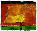 Burning Tree|2006|ink and pastel on paper|12 x 14 cm